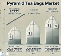 Global Pyramid Tea Bags Market to Reach USD 400.2 Million by 2033